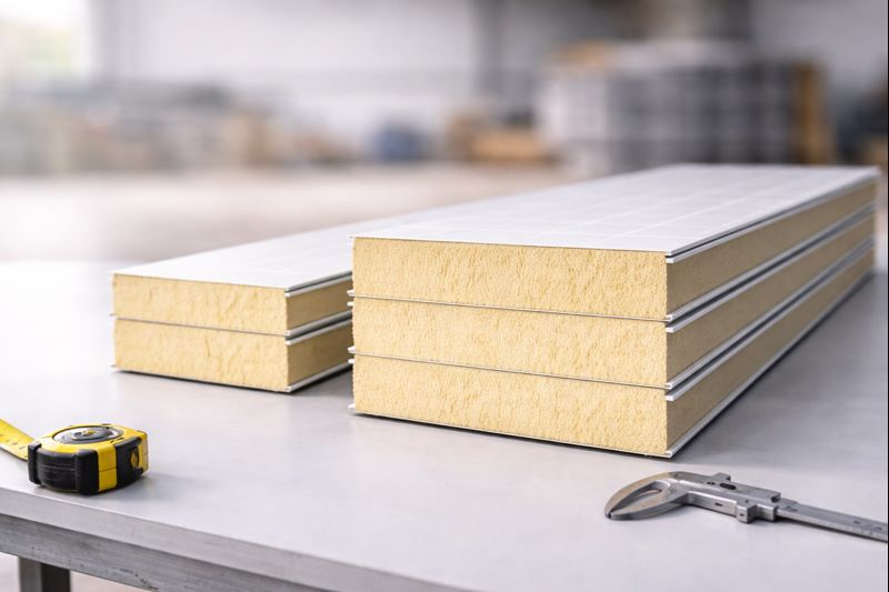 Фото: пример аккуратного стыка бесзамковых PIR панелей на объекте